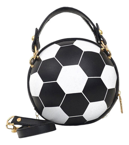Elegante Bandolera Con Forma De Balón De Fútbol, Monedero,