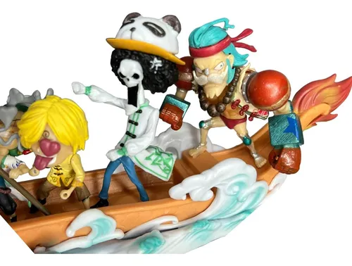 Figura Barco De Dragon 35cm Con Personajes One Piece