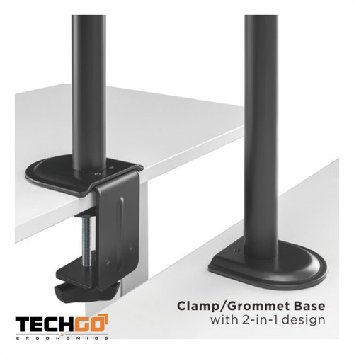 Base De Escritorio Para Monitor Y Portátil, Techgo Spml-12