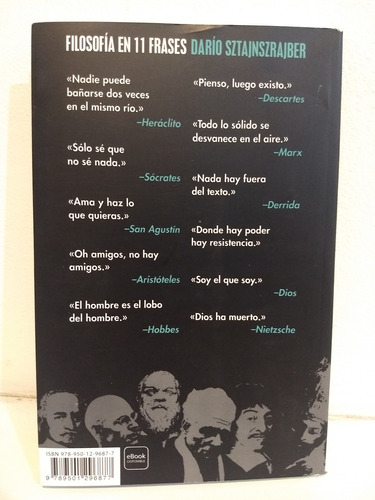 Libro Filosofía En 11 Frases - Darío Sztajnszrajber (Usado)