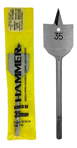 Broca Chata Madeira Hammer Para Dobradica Caneco 35mm