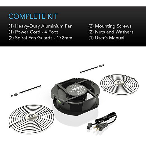 Ventilador Muffin Ac Infinity Axial 1751, 120v Ac 172mm X
