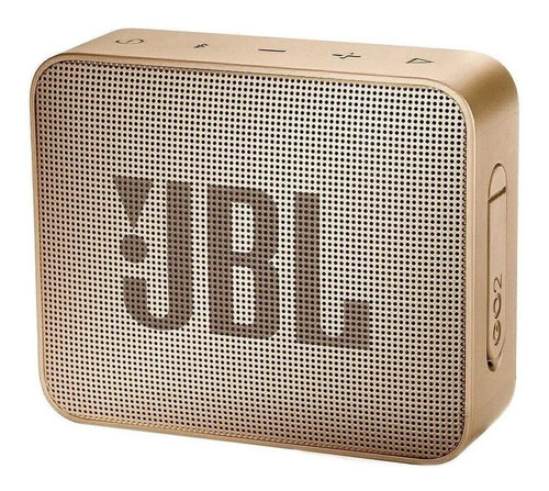 Imagen 1 de 2 de Parlante JBL Go 2 portátil con bluetooth pearl champagne 110V/220V 