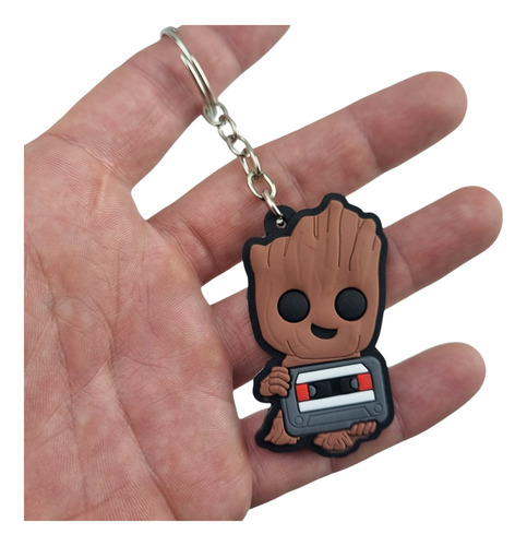 Chaveiro Baby Groot Com Relevo Guardiões Da Galáxia