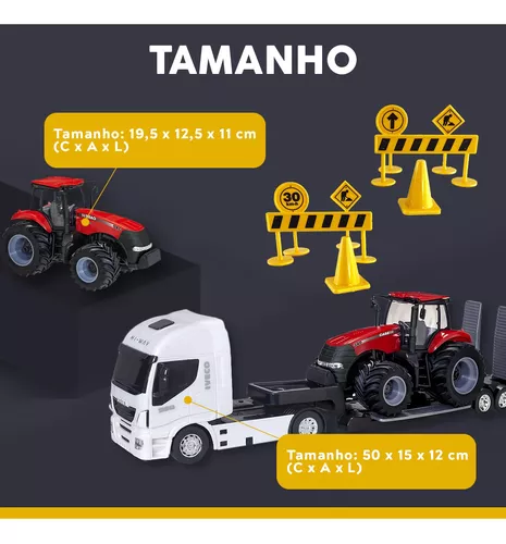 Coleção Tratores Com Pneu de Borracha - Case - Usual Brinquedos