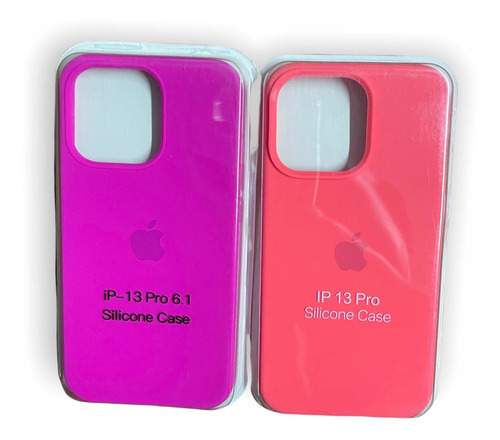 Imagen 2 de 10 de Silicone Case Para iPhone 13 Pro Original Afelpada 13pro