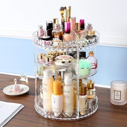 Organizador De Maquillaje Cosmeticos Joyero Giratorio 360° C