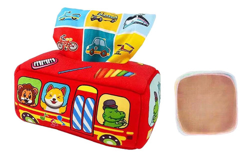 Divertida Caja De Pañuelos Para Bebés Con Dibujos Animados,