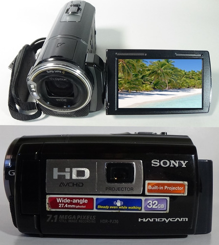 Filmadora Sony Hdr-pj30v Entrada Microfone Hdmi Limpa