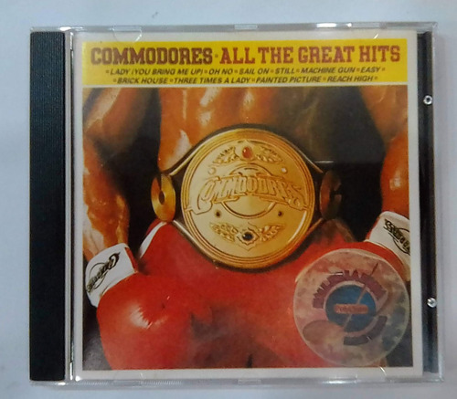 The Commodores. All The Great Hits. Cd Org Usado. Qqf.