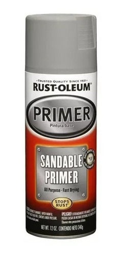 Imagen 2 de 2 de Primer Sundable Lijable En Aerosol Rust Oleum Don Luis Mdp