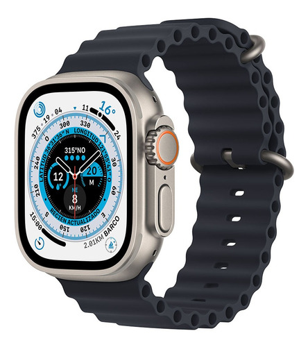 Imagen 1 de 9 de Apple Watch Ultra GPS + Celular - Caja de titanio 49 mm - Correa Ocean medianoche