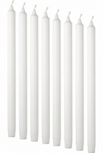 Velas Largas Comunes X 400 Blancas 18 Cm Vela Parafina