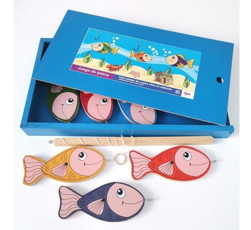 Juego De Pesca En Madera