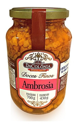 Doce Ambrosia DaColônia Vidro 430g