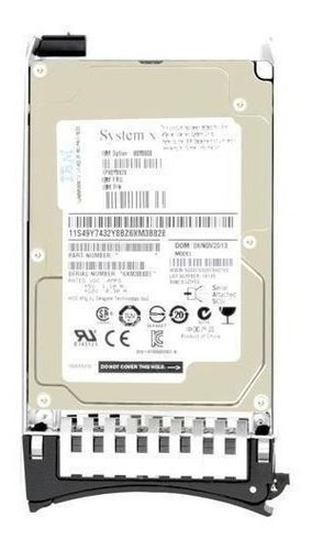 Disco Rigido Ibm 81y9727 System X - Capacidad 500gb Sata