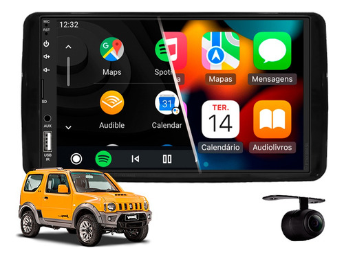 Central Multimidia Mp5 Android Auto Suzuki Jimny 2012 2013
