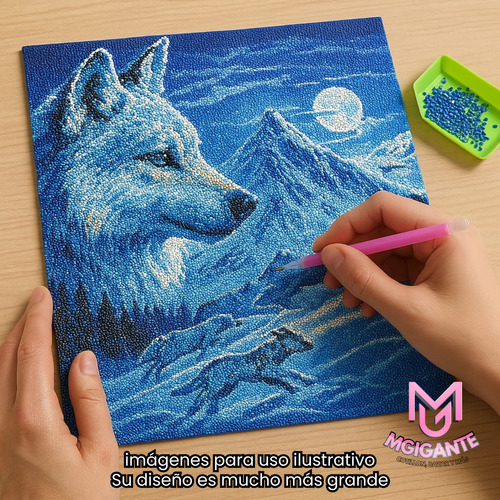 Kit De Pintura Con Diamantes Diamond Painting 20x30cm Buldog Frances