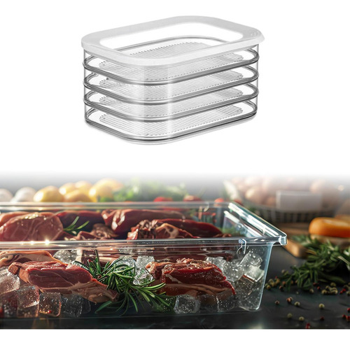 Recipiente Para Embutidos, Carne En El Refrigerador