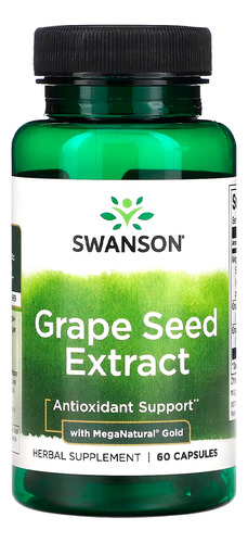 Extrato Semente De Uva Swanson 60 Capsulas Sabor Sem sabor