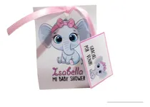 Comprar Souvenirs Baby Shower Elefantita X20 U Velitas De Noche  