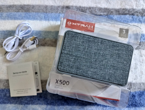 Caixa De Som Xtrax X500 Cinza Bluetooth/aux.p2/usb/micro Sd