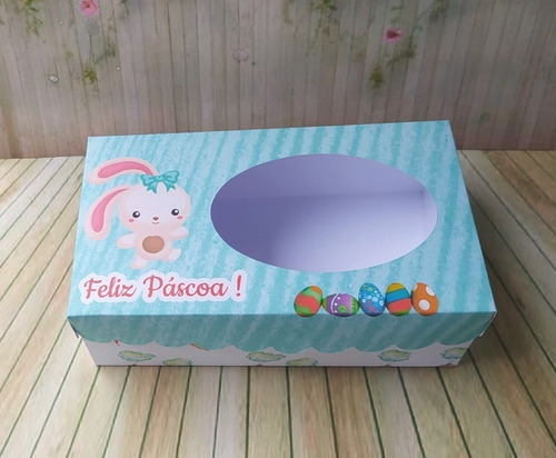 Imagem 5 de 6 de 20 Caixas Para Chocolates/trufas/bombons Páscoa Coelhinho