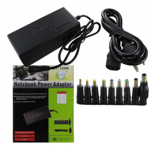 Cargador Universal Para Laptop Notebook, 9 Conectores 120w