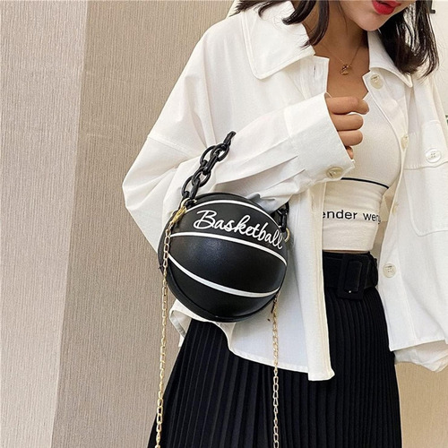 Bolsa mariconera Bioworld basquet color negro