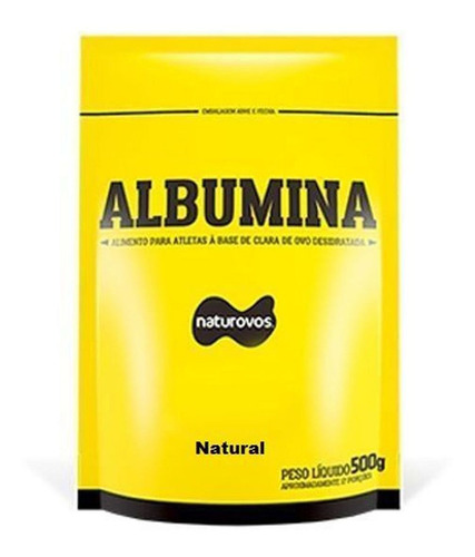 Combo - 4 Albumina Refil - 500g Natural - Naturovos