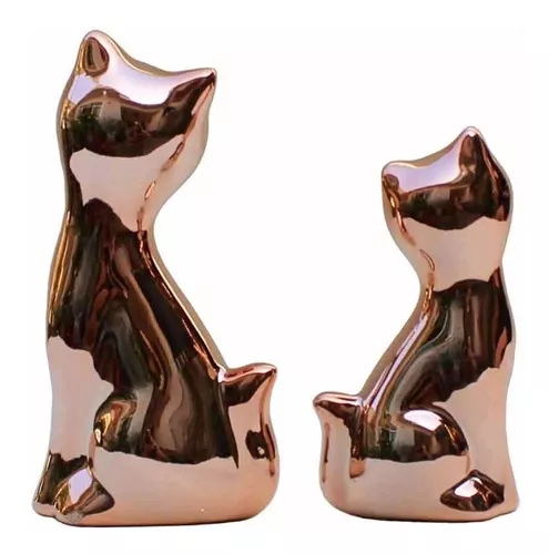 Conjunto de estatuetas de mini gato,Figuras de gato de animais de