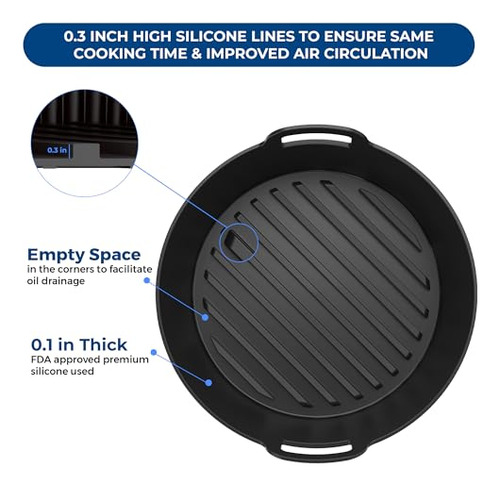 Forro De Silicona Premium Ninja 4 Quart Af101 | Grosor Del F