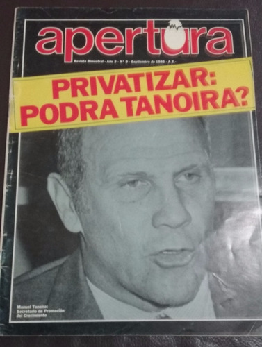 Revista Apertura - Septiembre 1985 - Año 3 Nro 9