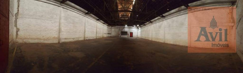 Galpão Para Alugar, 10000 M² Por R$ 140.000,00/mês - Mooca - São Paulo/sp - Ga0155