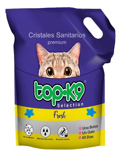 Arena Sanitaria Top-k9 Micro Cristal Fresh 3.2 Kg