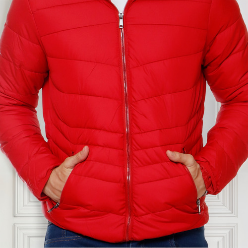 Chamarra Para  Hombre Con Gorro Capitonada Termica Picadilly