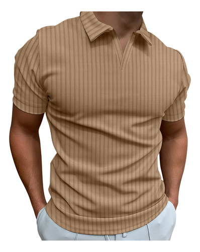 Playera S Para Hombre, Jersey Doblado A Rayas, Alta Elastic