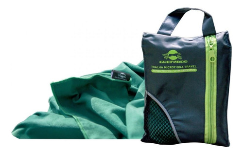Toalha Microfibra Ultra Absorvente Verde Travel Guepardo