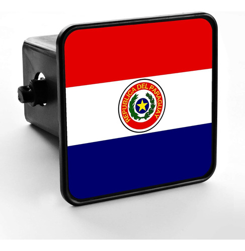 Trailer Hitch Cover - Flag Of Paraguay (paraguayan)