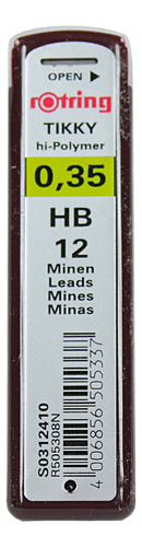 Minas Grafito  Rotring (12u)  Hb 0.35mm