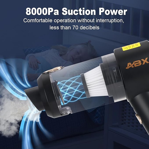 Abx Aspiradora De Automóvil 5 En 1 Portátil Inalámbrica 8000