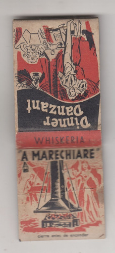 Caja Fosforos Vintage De Whiskeria A Marechiare Punta Gorda 