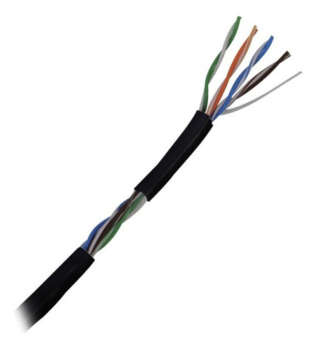 Cable De Red  Par Trenzado Utplinkedpro Epcat5ev2b 305m Color Negro