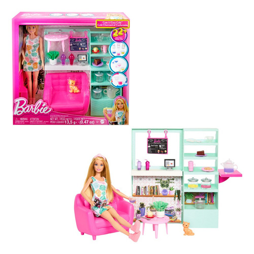 Boneca Mattel Barbie Cafetería Hkt94