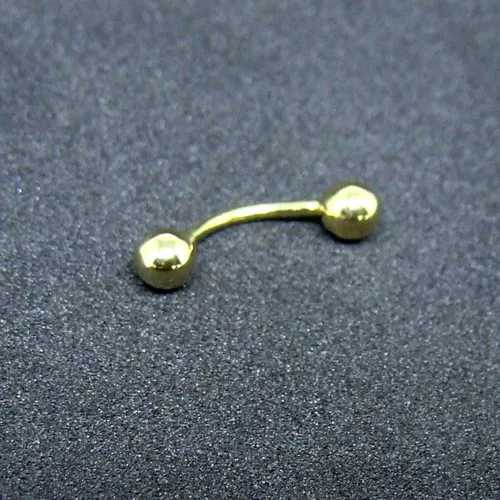 Piercing De Sobrancelha Bolinha Em Ouro 18k