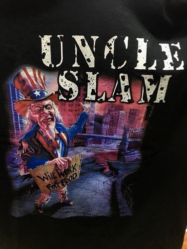 Uncle Slam- Will Work For Food - Metal - Polera- Cyco Record