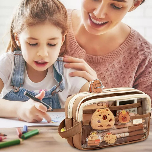 Para Un Elegante Estuche De Papelería En El Portalápices Cap