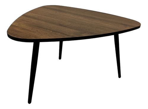 Mesa De Centro Nao Triangular Amaretto, Borde Negro