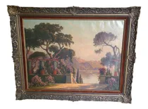 Comprar Quadro Oleo Tela Antiga  Escola Europeia Paisagem 60x80