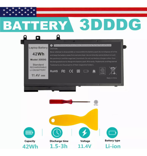 Batería Notebook Dell Latitude 3dddg Improtada De U S A